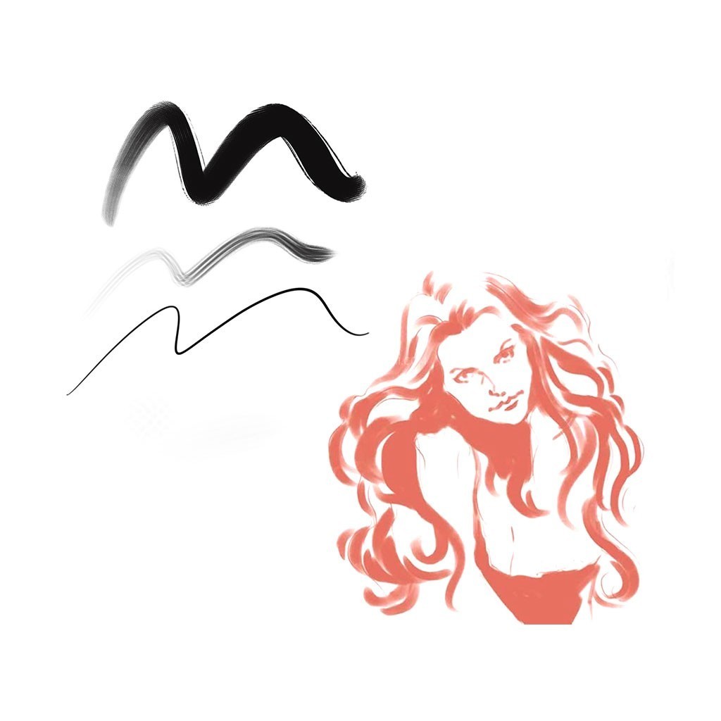 Procreate日常摸鱼速涂笔刷